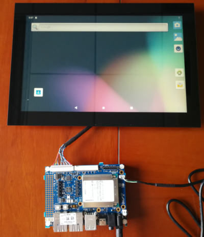 接有液晶屏的android桌面